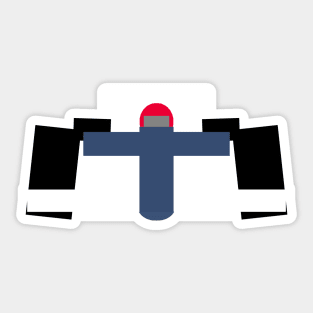 Formula racing driver - Finland Sticker